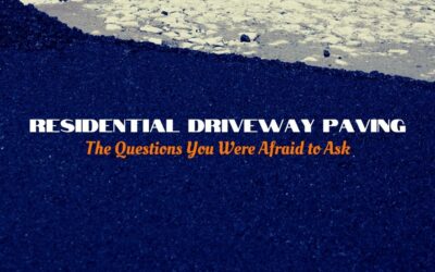 Residential Driveway Paving: The Questions You Were Afraid to Ask