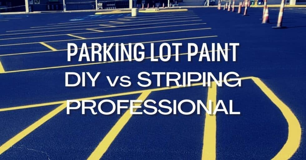 Parking Lot Paint Diy Vs Striping Professional